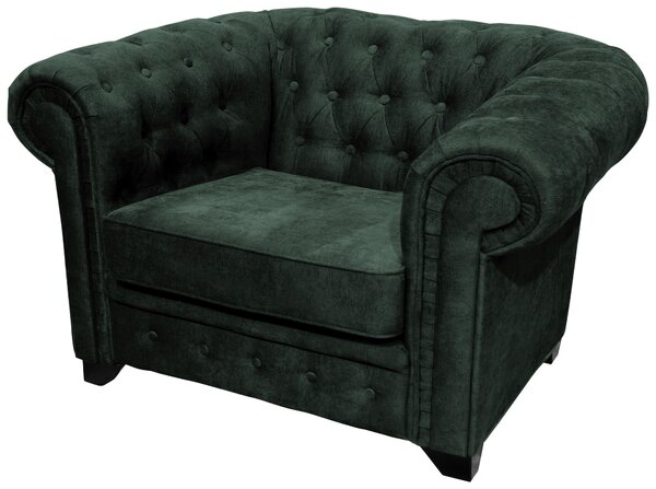 KŘESLO CHESTERFIELD, textil, kompozitní dřevo, tmavě zelená Livetastic - Online Only křesla & taburety, Online Only
