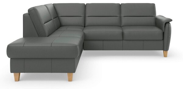 ROHOVÁ SEDAČKA, kůže, antracitová Sit & More - Sedací soupravy, Online Only