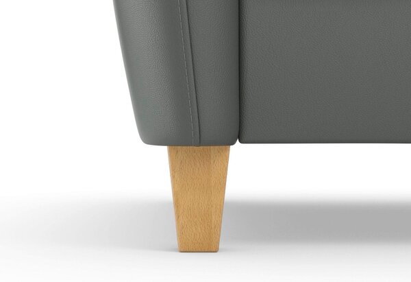 ROHOVÁ SEDAČKA, kůže, antracitová Sit & More - Sedací soupravy, Online Only