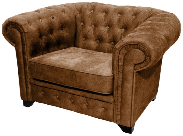 KŘESLO CHESTERFIELD, textil, kompozitní dřevo, koňaková Livetastic - Online Only křesla & taburety, Online Only