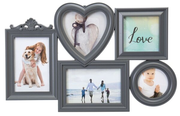 TZB Fotorámeček CORAZON 5 fotografi šedý