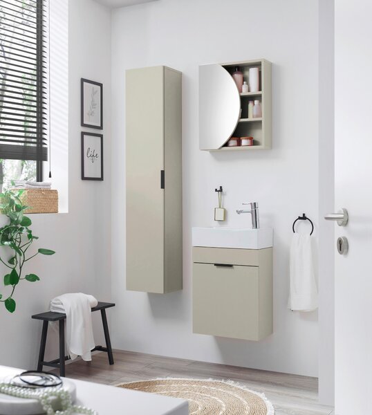 SKŘÍŇKA S UMYVADLEM, kašmírová home24 - Umyvadla se skříňkou