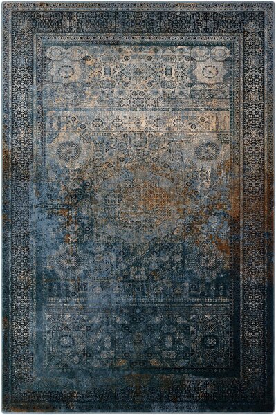 Kusový koberec vlněný Dywilan Omega Mamluk Dark Blue modrý Rozměr: 135x200 cm