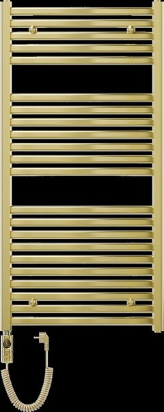 Mexen Helios, elektrické topné těleso 1200 x 600 mm, 600 W, zlatá lesklá, W103-1200-600-2600-50