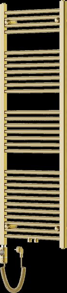 Mexen Mars, elektrické topné těleso 1500 x 500 mm, 600 W, zlatá lesklá, W110-1500-500-2600-50