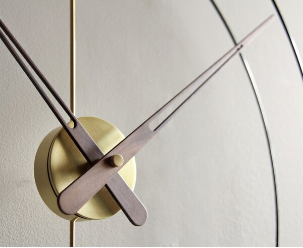 Designové nástěnné hodiny Nomon Barcelona Gold Small 76cm