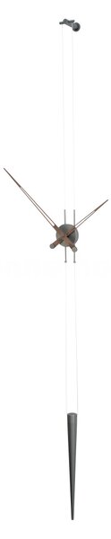 Designové nástěnné hodiny Nomon Pendulo, grafit-ořech