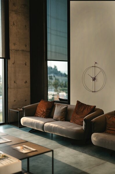 Designové nástěnné hodiny Nomon Barcelona Premium Black 81cm