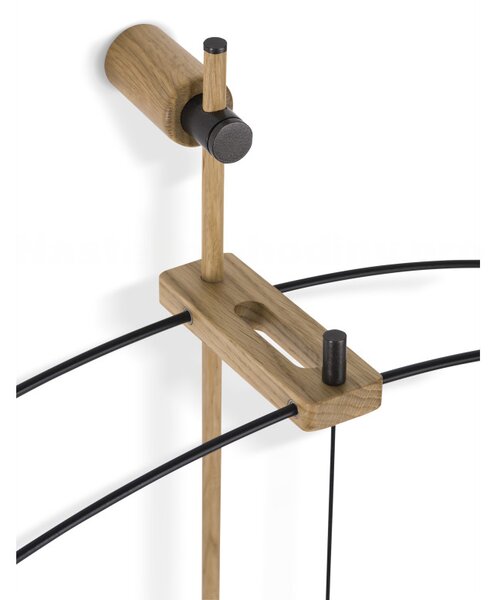 Designové hodiny Nomon Barcelona Premium Black-Oak 103cm