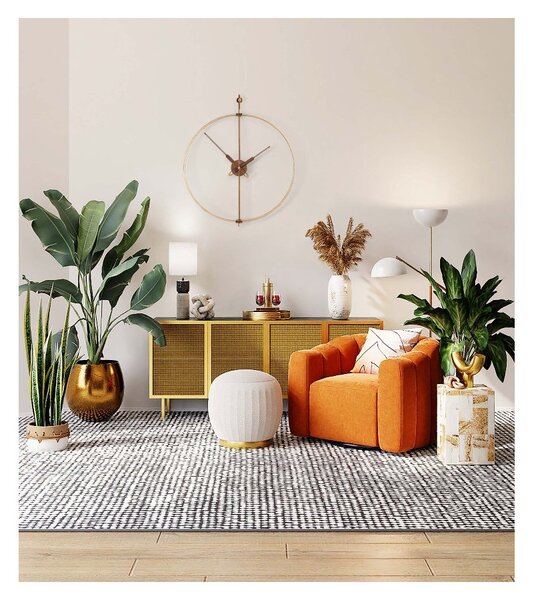 Designové nástěnné hodiny Nomon Barcelona Premium Gold 81cm
