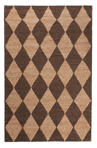Hnědý/v přírodní barvě ručně tkaný koberec s příměsí juty 120x170 cm Effie Diamond – Flair Rugs
