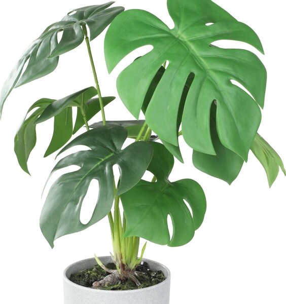 Eglo 428017 - Umělá rostlina v květináči TOBETSU 42x30 cm monstera