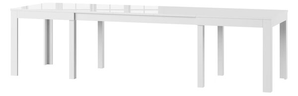 Szynaka Jídelní rozkládací stůl Wenus 160/300 cm bílý lesk