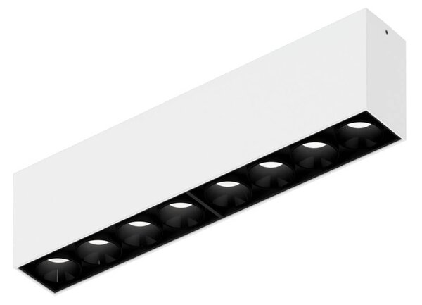 Wever & Ducré Lighting WEVER DUCRÉ LED stropní svítidlo Linoo 8.0, černý/bílý kov, stmívatelný, Černá, Obývací pokoj / jídelna, Hliník, Moderní, Stropní svítidlo