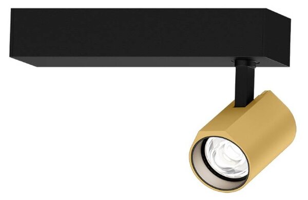 Wever & Ducré Lighting WEVER DUCRÉ LED bodovka Ceno černý/zlatý 2 700 K 1žárovkový, stmívatelný, Černá, Obývací pokoj / jídelna, Hliník, Moderní