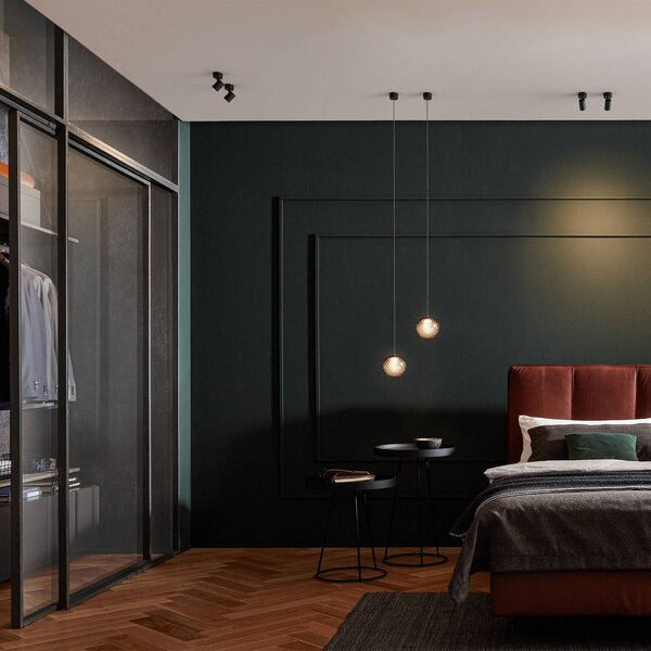 Wever & Ducré Lighting WEVER DUCRÉ LED stropní bodové světlo Ceno černý 2 700 K 1žárovkový, stmívatelný, Černá, Obývací pokoj / jídelna, Hliník, Moderní