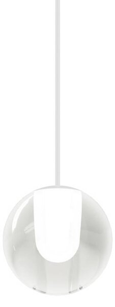 Wever & Ducré Lighting WEVER & DUCRÉ LED závěsné světlo Oplia 1.0, matná bílá, 2 700 K, Čirá / transparetní, Obývací pokoj / jídelna, Sklo, Moderní
