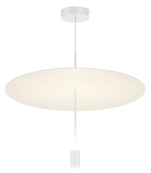 Wever & Ducré Lighting WEVER DUCRÉ LED závěsné světlo Shedda Ø 55 cm, barva světla 2700 K, stmívatelný, Krémová / jantar, Obývací pokoj / jídelna, Hliník, Moderní