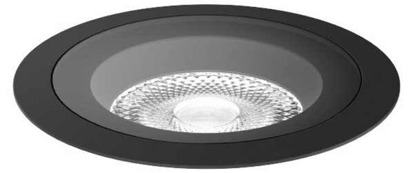 Wever & Ducré Lighting WEVER DUCRÉ LED podlahová vestavná lampa Blink trim 2.0, černá, Černá, Hliník, Moderní, Zapuštěné kulaté