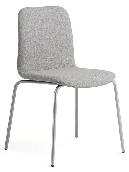 AJ Produkty Židle LABELL, 4 nohy, stříbrná/světle šedá