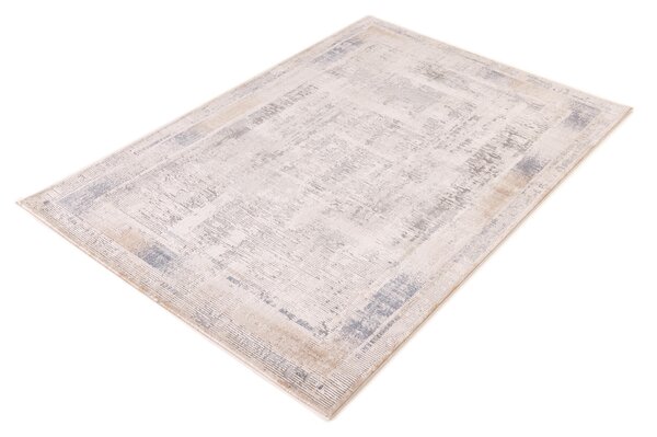 Kobercový ráj Moderní kusový koberec abstraktní Pula Ripple béžový Rozměr: 67x210 cm