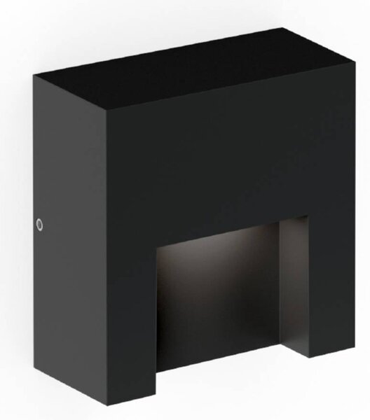 Wever & Ducré Lighting WEVER DUCRÉ LED venkovní nástěnné svítidlo Reto 0,8, matná černá, stmívatelný, Černá, Hliník, Moderní, Nástěnné bodové svítidlo