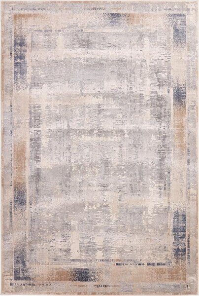 Kobercový ráj Moderní kusový koberec abstraktní Pula Ripple béžový Rozměr: 67x210 cm