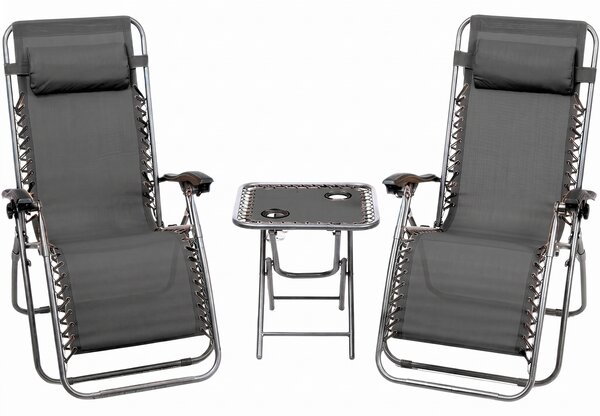 3 dílný set relaxačních křesel + stolku Atlantic