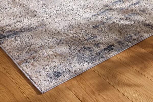 Kobercový ráj Moderní kusový koberec abstraktní Pula Air béžový Rozměr: 80x150 cm