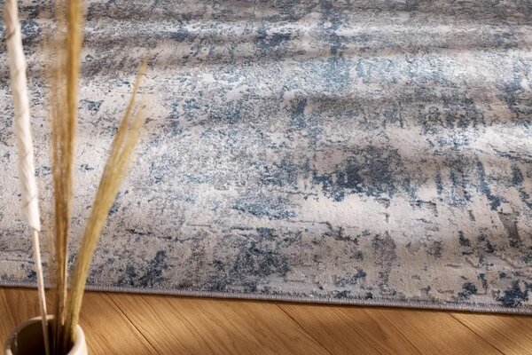Kobercový ráj Moderní kusový koberec abstraktní Pula Caldera modrý Rozměr: 80x150 cm