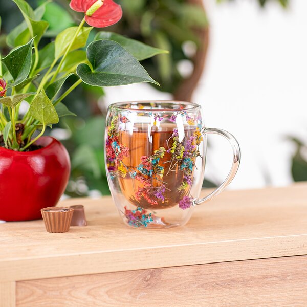4Home Termo sklenice Flowers Hot&Cool 350 ml, 2 ks