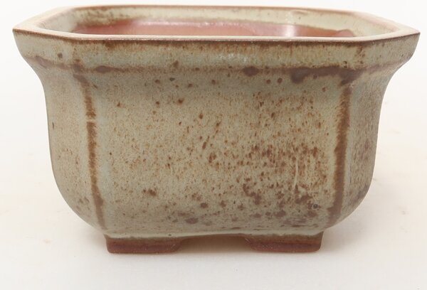 E-bonsai Keramická Skořápka 11 x 11 x 6,5 cm béžová