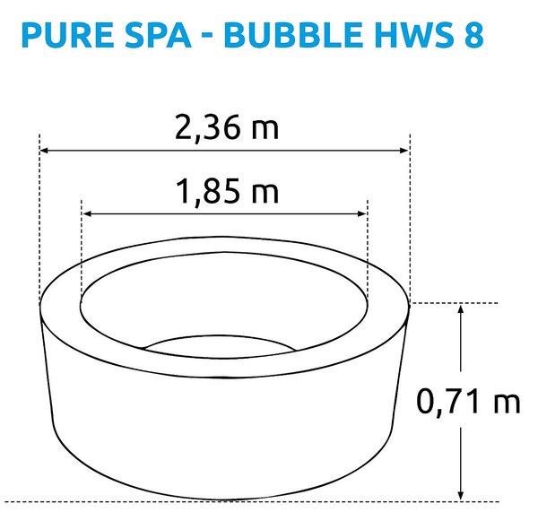 Intex Mobilní vířivka Pure Spa - Bubble HWS 8 (1 340L)