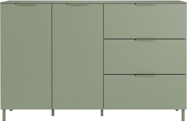Zelená matná komoda 151x98x40 cm Savoca – Germania
