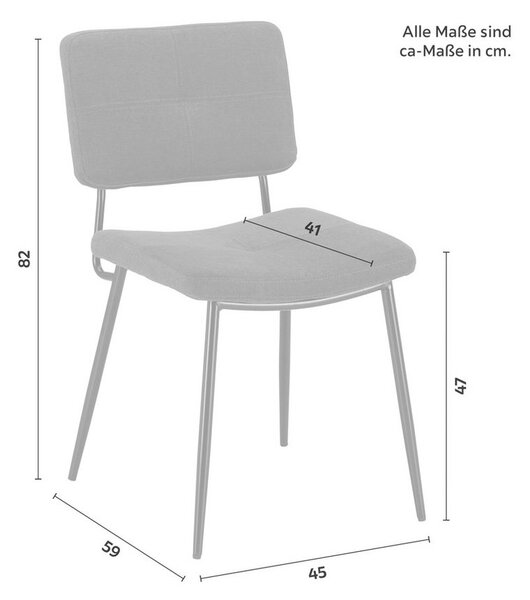 Židle NETA tmavěšedá