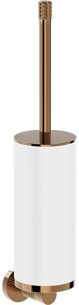 Mexen Triv, nástěnný WC kartáč, bílý/růžové zlato, 70A33071-60W