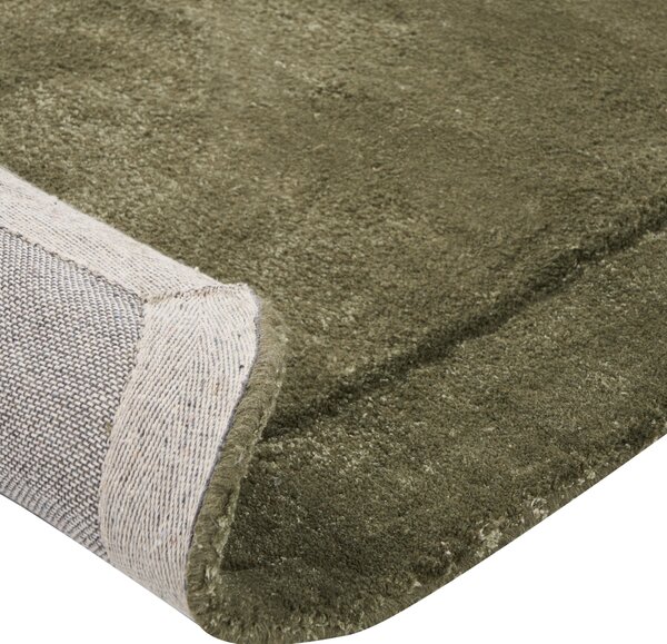 Koberec BERANI Tmavě zelená 80 x 250 cm Viskóza