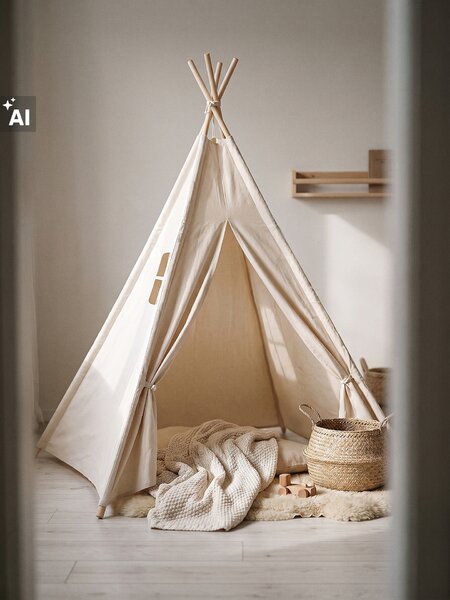 Sinsay - Dětský stan tipi - béžová