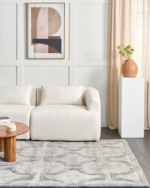 Koberec GWANI Béžová 160 x 230 cm Viskóza