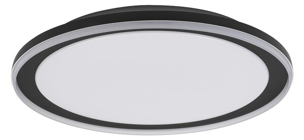 Černé LED stropní svítidlo 550 mm ORBIS, teplá bílá OSRAM