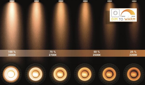 Lucide 09930/20/30 stropní bodové svítidlo 4x5W | LED GU10 | 2200K/3000K | 4x320lm | IP44 - žárovka je součástí balení, černá, nastavitelné, stmívatelné, CCT