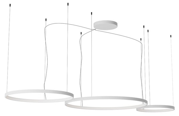 Redo Závěsné LED svítidlo ORION ø 500mm + 1000mm + 750mm, 176W Barva: Hnědá, Stmívání, řízení: TRIAC