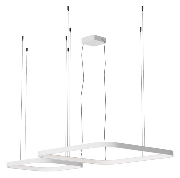 Redo Závěsné LED svítidlo ORION š: 500mm + 750mm, 96W Barva: Hnědá, Stmívání, řízení: TRIAC