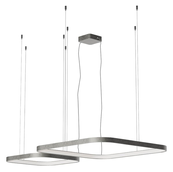 Redo Závěsné LED svítidlo ORION š: 500mm + 750mm, 96W Barva: Hnědá, Stmívání, řízení: TRIAC