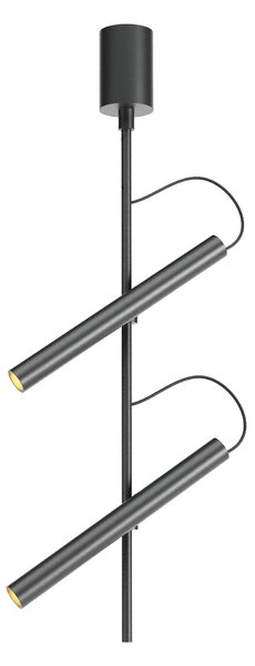 Redo Stropní LED svítidlo PRAXI v: 511mm, 14,6W Barva: Černá-hnědá, Teplota světla: 3000K - teplá bílá