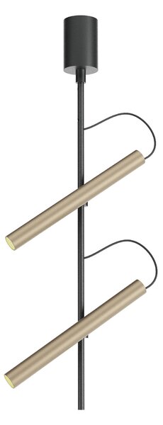 Redo Stropní LED svítidlo PRAXI v: 511mm, 14,6W Barva: Černá-hnědá, Teplota světla: 3000K - teplá bílá