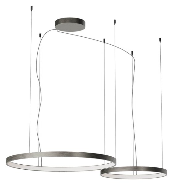 Redo Závěsné LED svítidlo ORION ø 500mm + 750mm, 98W Barva: Černá, Stmívání, řízení: TRIAC