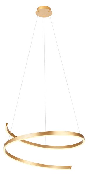Redo Závěsné LED svítidlo SCROLL ø 750mm, 46W Barva: Bronzová