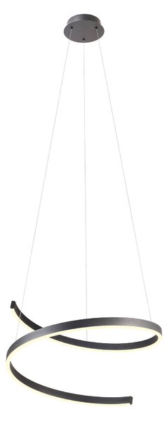 Redo Závěsné LED svítidlo SCROLL ø 600mm, 38W Barva: Černá