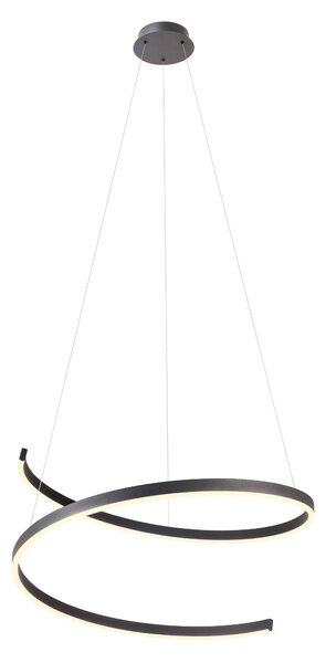 Redo Závěsné LED svítidlo SCROLL ø 750mm, 46W Barva: Bronzová